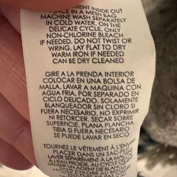 Cabi Grey, Gold + Black Aztec Waterfall Open Cardigan with Fringe Pockets Size S - Picture 6 of 8